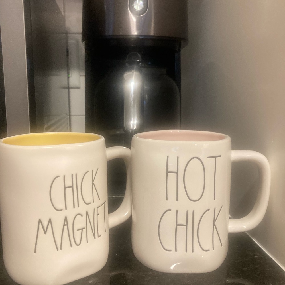 Rae Dunn Mugs Hot Chick and Chick Magnet